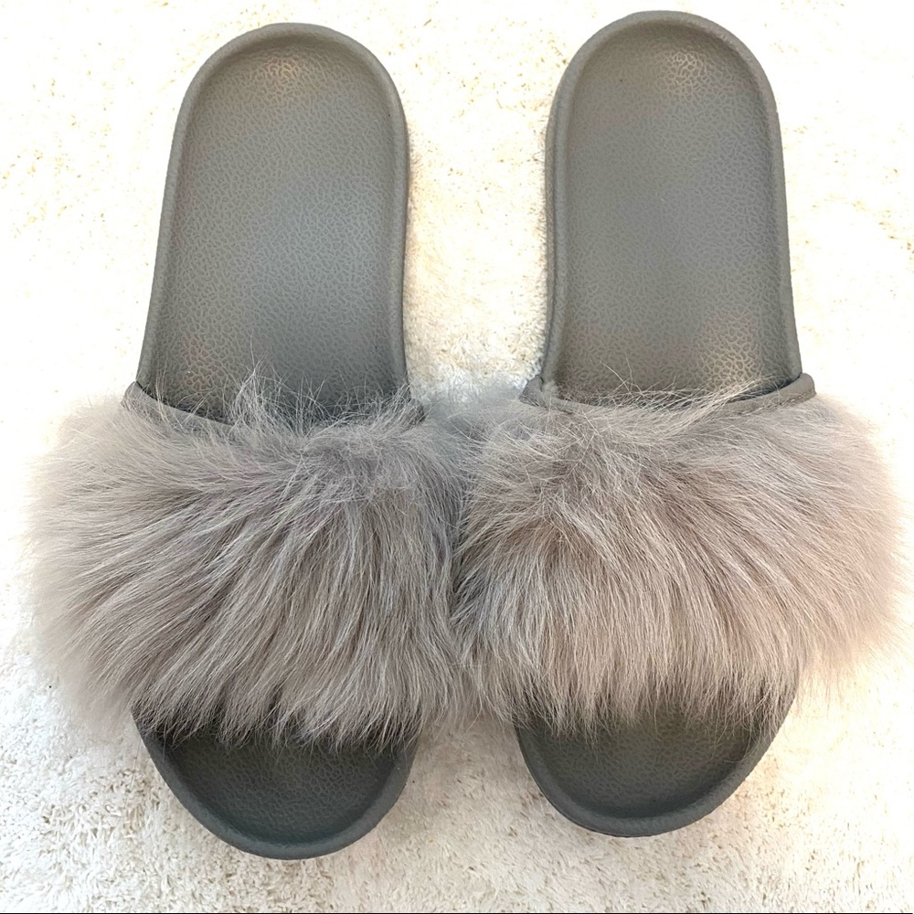 UGG fur sandals